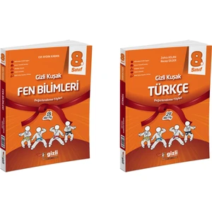 Gizli Yayınları 2025 8. Sınıf LGS Fen Bilimleri - Türkçe Gizli Kuşak Serisi Seti 2 Kitap