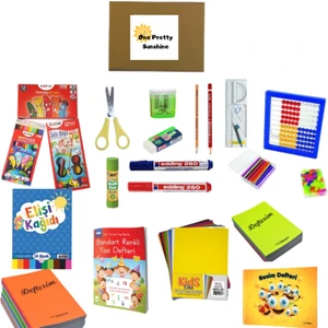 Etkinlik Kırtasiye 1.sınıf Okul Ihtiyaç Malzemeleri Kırtasiye Seti Kuru,sulu,pastel Boya,defter,abaküs,2b Kalem Tüm Malzemeler
