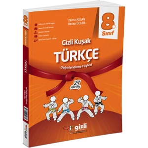 Gizli Yayınları 2025 8. Sınıf Türkçe Değerlendirme Föyleri Gizli Kuşak Serisi