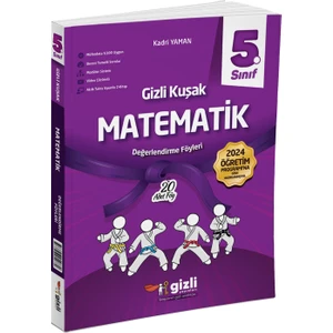 Gizli Yayınları 2025 5. Sınıf Matematik Değerlendirme Föyleri Gizli Kuşak Serisi