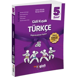 Gizli Yayınları 2025 5. Sınıf Türkçe Değerlendirme Föyleri Gizli Kuşak Serisi