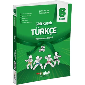 Gizli Yayınları 2025 6. Sınıf Türkçe Değerlendirme Föyleri Gizli Kuşak Serisi