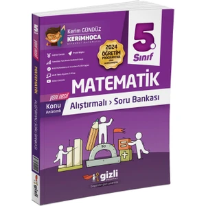 Gizli Yayınları 2025 5. Sınıf Matematik Alıştırmalı Soru Bankası
