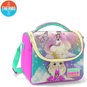 Coral High Kız Çocuk Unicorn ve Kız Okul Beslenme Çantası - Thermo Yalıtımlı