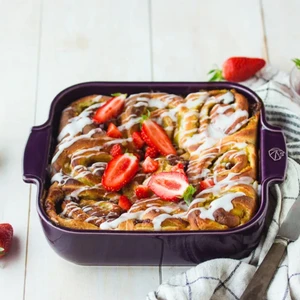 Appolia Kare Fırın Kabı Mor 28 cm