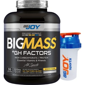 Bigjoy Sports Bigmass Mass Gainer Gh factors Karbonhidrat Protein Muz Aroma 3000g