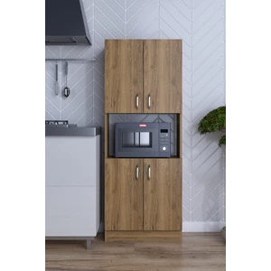 Rafineri Tasarım Rafineri Roma Çok Amaçlı Dolap Kapaklı Bölmeli Mikrodalga Fırın Mutfak Balkon Banyo Mdf