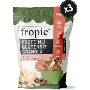 Proteinli Glutensiz  granola - Kaju & Keten Tohumu 240 gr x 3 Adet