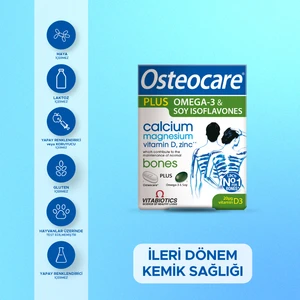 Plus Omega-3, Kalsiyum,Magnezyum,D ve C Vitamini İçeren Kemik Sağlığı Vitamini 28 Tablet-28 Kapsül