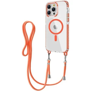 Apple iPhone 15 Pro Max Kılıf Crossbody Magsafe Özellikli Boyun Askılı Kılıf