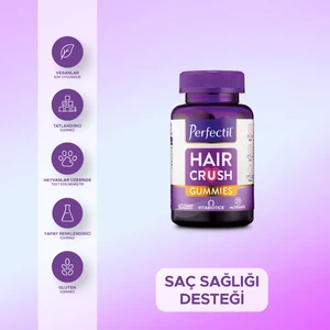At Kuyruğu Ekstresi, Üzüm Çekirdeği Ekstresi, Biotin İçeren Vegan Saç Vitamini 60 Gummies