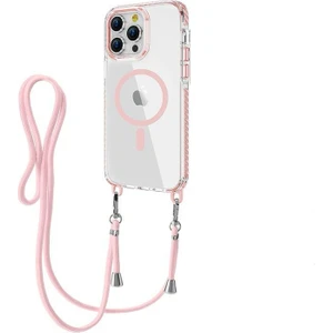 Apple iPhone 14 Pro Max Kılıf Crossbody Magsafe Özellikli Boyun Askılı Kılıf
