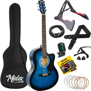 RG-560BL Pack Mavi Elektro Akustik Gitar Full Set Ekolayzerli 40 İnç 4/4 Yetişkin