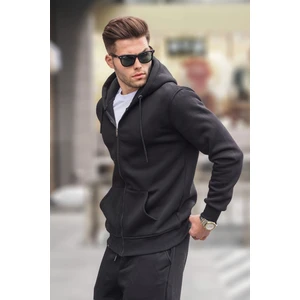 Siyah Kapüşonlu Regular Fit Erkek Sweatshirt 6033