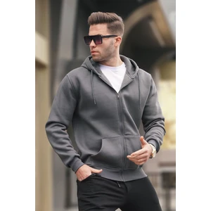 Füme Kapüşonlu Regular Fit Erkek Sweatshirt 6033