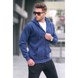 Lacivert Kapüşonlu Regular Fit Erkek Sweatshirt 6033