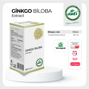 Ginkgo Bloba Ekstratı 60 Kapsül