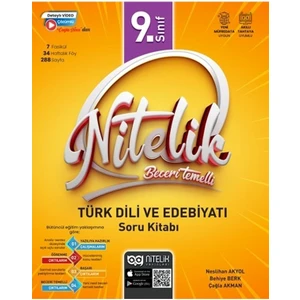 Nitelik Yayınları 9. Sınıf Türk Dili ve Edebiyatı Soru Kitabı