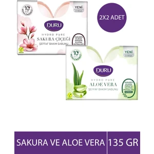 Hydro Pure Aloe Vera Sabunu + Duru Hydro Pure Sakura Çiçeği Sabunu