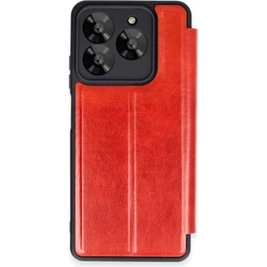 General Mobile Era 50 Kılıf Kapaklı Standlı Flip Azr Kırmızı