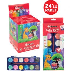 Lüks Kutulu Suluboya 21mm 24 Lü Paket P-5341