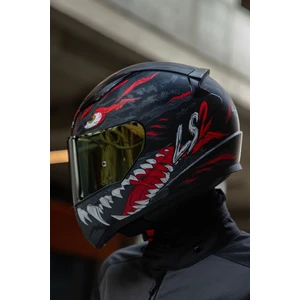 Rapıd 2 Kaıju Mat Siyah-Kırmızı-Beyaz Kask