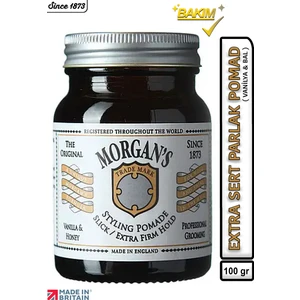Morgan's Pomade Styling Extra Hold Vanilla & Honey - Extra Sert Tutucu Parlaklık Veren Pomad 100 gr