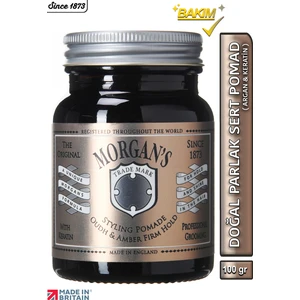 Morgan's Pomade Oudh & Amber Firm Hold Styling Pomade -Kalıcı Sert Tutuş Sağlayan Şekillendirici Pomad 100 gr