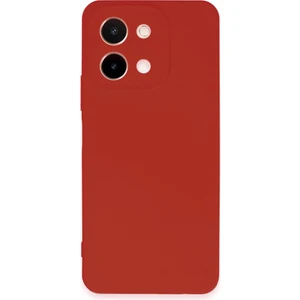 Vivo Y28 Kılıf Kamera Korumalı Mat Biye Silikon