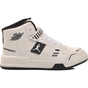 King-F Beyaz Bilek Boy Çocuk Sneaker