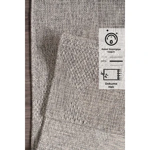Modern Jüt Yolluk Halı Rusticana 3104 Naturel Örme Kilim200x400