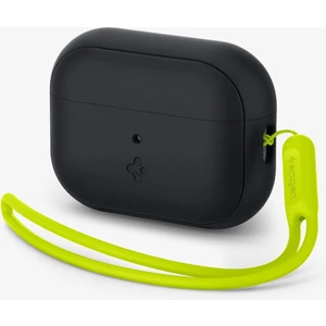 AirPods Pro (2. nesil) Kılıf Silicone Fit (Silikon) Black + Strap (Askı İpi) Phantom Green - ACS05810