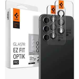 Galaxy S23 Plus / S23 Kamera Lens Camı Koruyucu Glas.tR EZ Fit Optik Pro (2 Adet) Black - AGL05962
