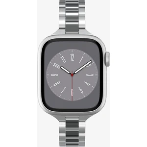 Apple Watch 42mm Seri 11/10 - 41mm Seri 9/8/7 - 40mm Seri SE2/SE/6/5/4 Kordon Kayış Band Modern Fit Silver - AMP06357