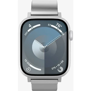 Apple Watch 42mm Seri 11/10 - 41mm Seri 9/8/7 - 40mm Seri SE/3/SE2/SE/6/5/4 ile Uyumlu Kordon Kayış Band Sleek Link Silver - AMP07225