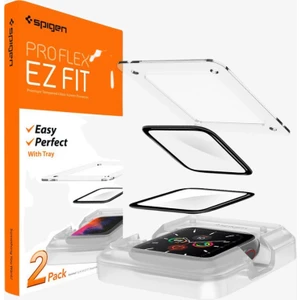 Apple Watch 44mm (Seri SE2/6/SE/5/4) Ekran Koruyucu Kolay Kurulum Pro Flex EZ Fit (2 Adet) - AFL01220
