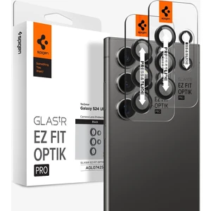 Galaxy S24 Ultra Kamera Lens Camı Koruyucu Kolay Kurulum GLAS.tR EZ Fit Optik Pro (2 Adet) Black - AGL07425