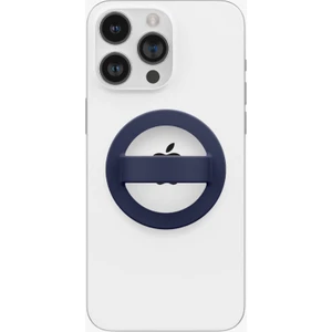 Caseology iPhone için MagSafe özellikli Silikon Telefon Tutucu Nano Pop Blueberry Navy - AFA07059