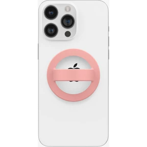 Caseology iPhone için MagSafe özellikli Silikon Telefon Tutucu Nano Pop Peach Pink - AFA07063