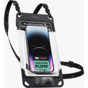 Caseology WaterProof iP68 Sertifikalı Su Geçirmez Kılıf (Dahili Pompa ile Sızdırmaz Vakumlama Teknolojisi) Charcoal Gray - ACS06257