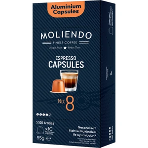 Moliendo Alüminyum Kapsül Kahve No:8 (10 Adet Nespresso Uyumlu Alüminyum Kapsül Kahve)