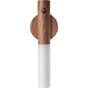 Modern Sensörlü USB Şarjlı Mıknatıslı Taşınabilir Duvar Aplik Masa Lambası Ahşap Görünümlü Gün Işığı