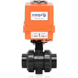 Ø50 220V Ac Elektrik Aktüatörlü U-Pvc Küresel Vana Su Için