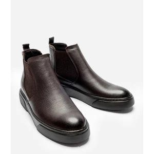 Hakiki Deri Kahverengi Ultra Rahat ve Hafif Chelsea Erkek Bot LUASS25AL0026