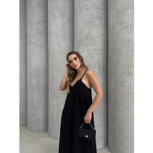 Işılda Fashion Işılda Ayrobin Kumaş Askılı Elbise