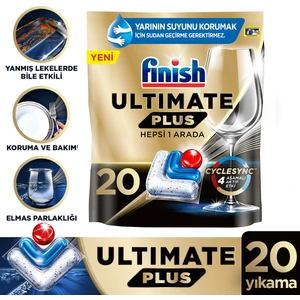 Ultimate Plus 20 Kapsül  Bulaşık Makinesi Deterjanı Tableti (1 x 20 Kapsül)