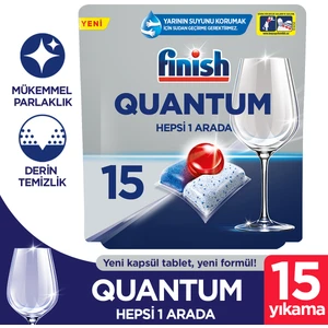 Quantum Hepsi 1 Arada Bulaşık Makinesi Deterjanı 15 Tablet