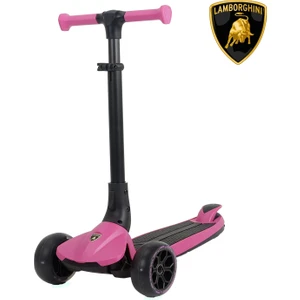 Lisanslı L3 Kolay Katlanabilir Işıklı Orta Gövde ve Işıklı Tekerlekli Çocuk Scooter Pembe