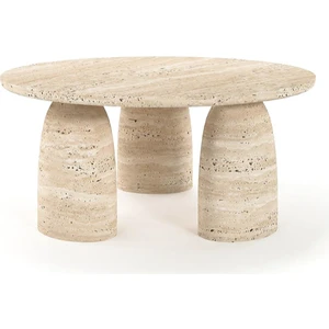 Arte Marble Traverten Orta Sehpa