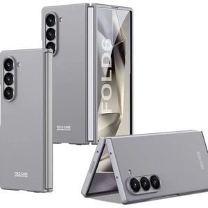 Rona Store Galaxy Z Fold 6 Kılıf Zore Sert Kıpta Kapak-Gri